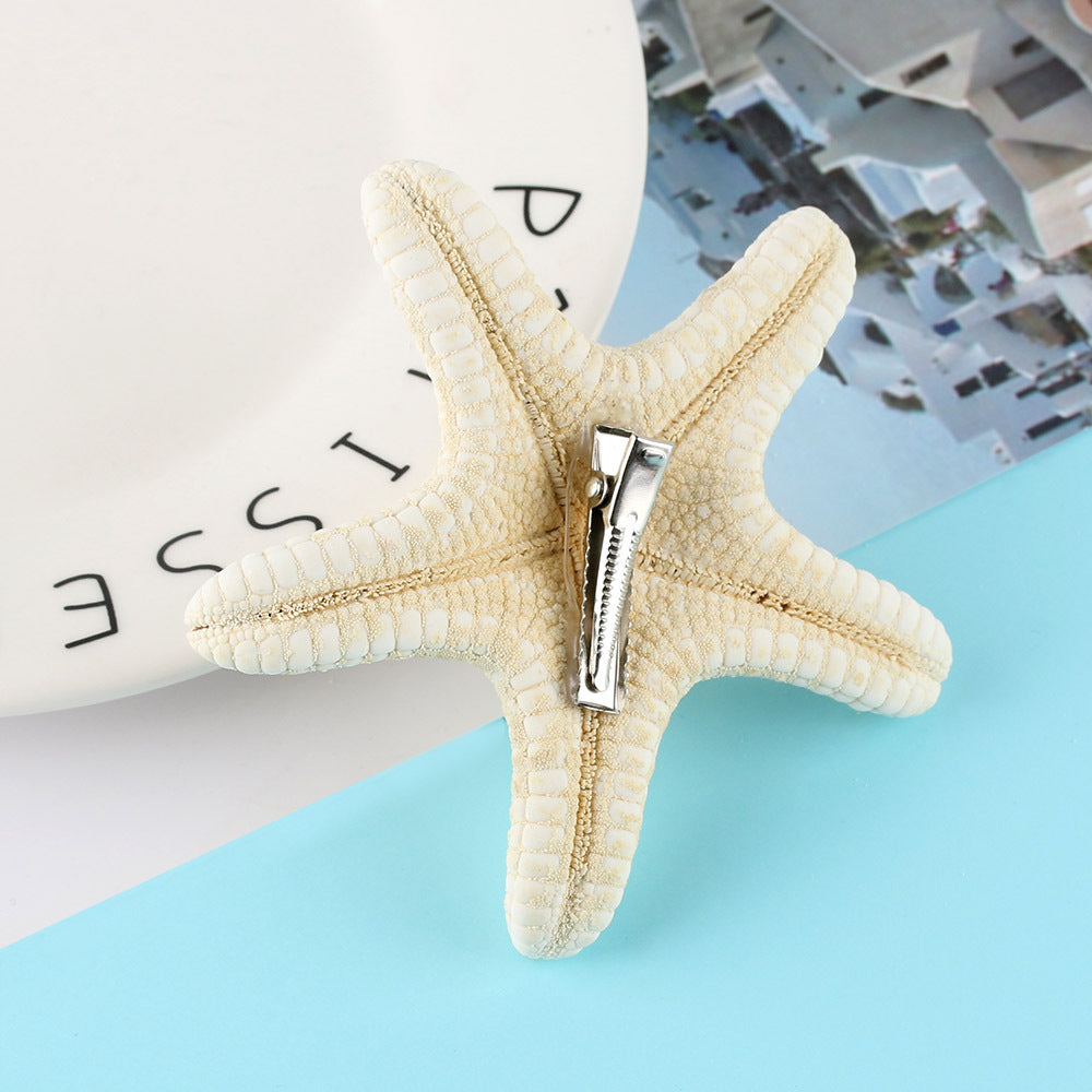 Headdress Fashion Hair Accessories Starfish Hairpin Duckbill Clip